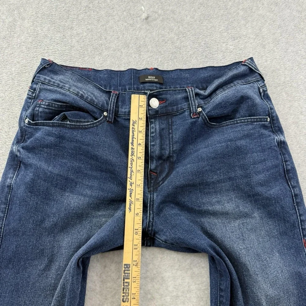 True Religion Jeans Mens 34x34‎ Fits (36x34) Blue Ricky Relaxed Straight Stretch